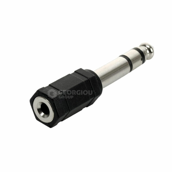 Adaptador stereo plug 6.3 a jack 3.5 mm